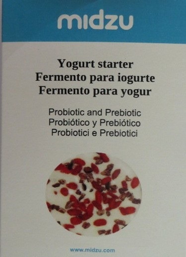 Starter biologico per yogurt senza glutine della Midzu 25 grammi