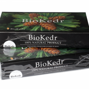 BioKedr: Infusione biologico di gusci di pigne di Cedro provenienti dall'Estremo Oriente Russo