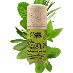 Stick balsamo sinergico versatile “Krasse Kräuter” (Erbe Fantastiche) alle erbe e agli oli essenziali della GreenCreme
