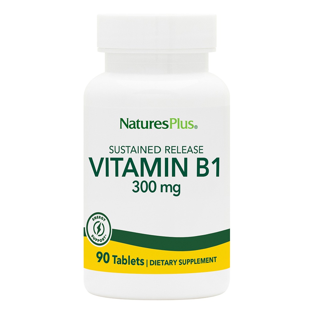 Vitamina B1 Tiamina 300 mg a rilascio graduale vegetariana e senza glutine della NaturesPlus