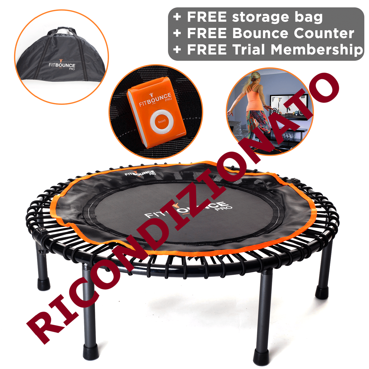 Rebounder RICONDIZIONATO Fit Bounce Pro